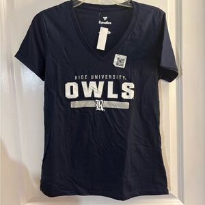 Fanatics Rice University Owls T-Shirt woman’s Sz Small